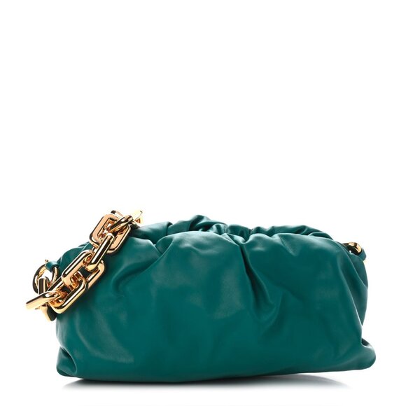 BOTTEGA VENETA Calfskin The Pouch Chain Mallard (retail $4200) - Picture 1 of 11